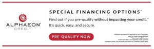 alphaeon credit special financing options banner
