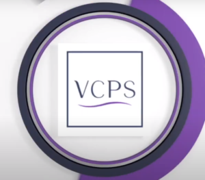 vcps logo surrounded by a purple circle