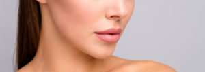 chin and lips of a woman